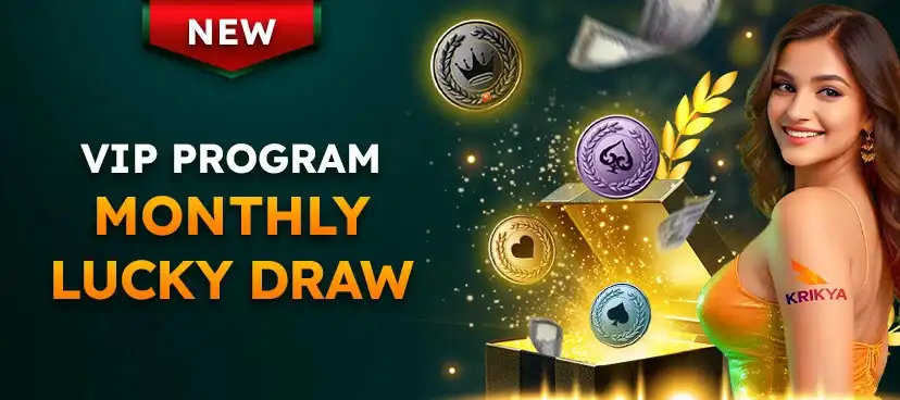 Krikya VIP program benefits and rewards by tier